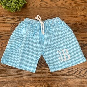 Blanks Boutique Monogrammed Swim Trunks NHB Sz 4T